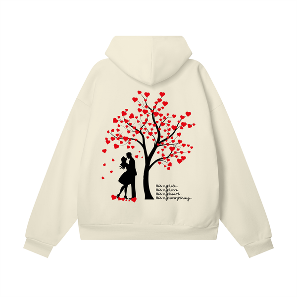 Forever Yours – Tree of Hearts Oversized Hoodie (For Her)