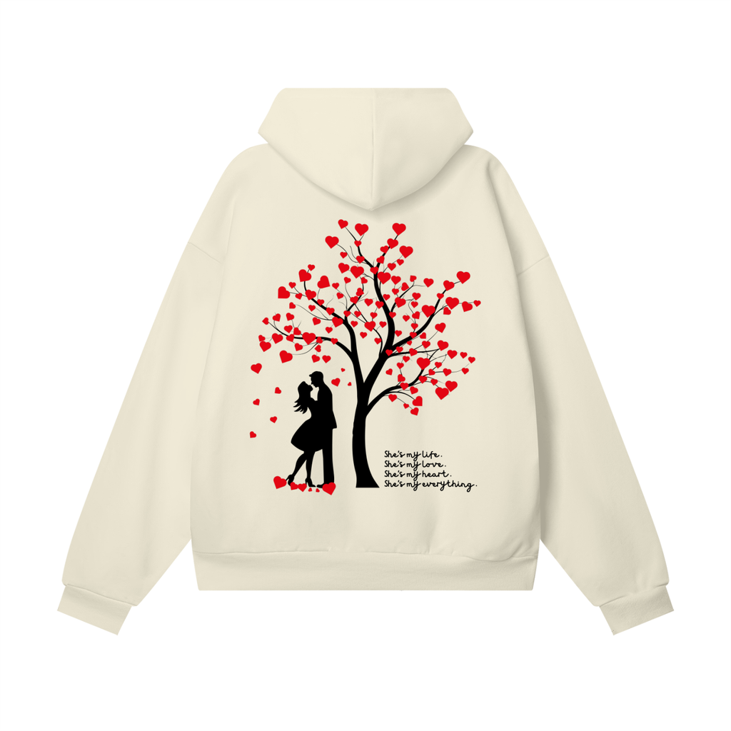 Forever Yours – Tree of Hearts Oversized Hoodie (For Him)
