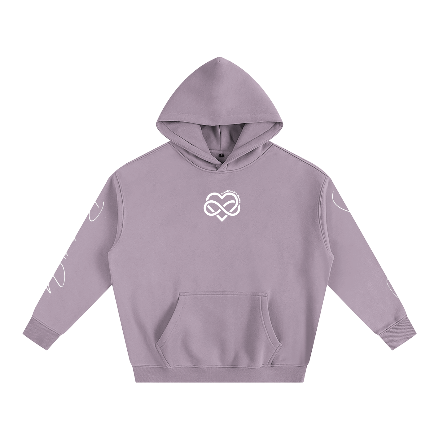 I LOVE YOU - Oversized Heart-Lyric Hoodie