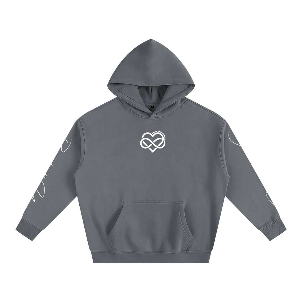 I LOVE YOU - Oversized Heart-Lyric Hoodie