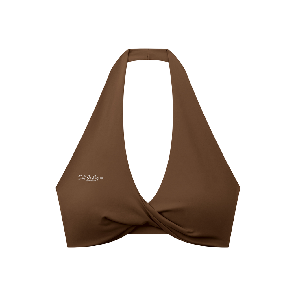 Purpose - Pleated Halter Sports Bra