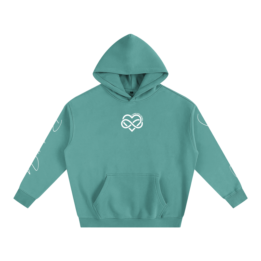 I LOVE YOU - Oversized Heart-Lyric Hoodie
