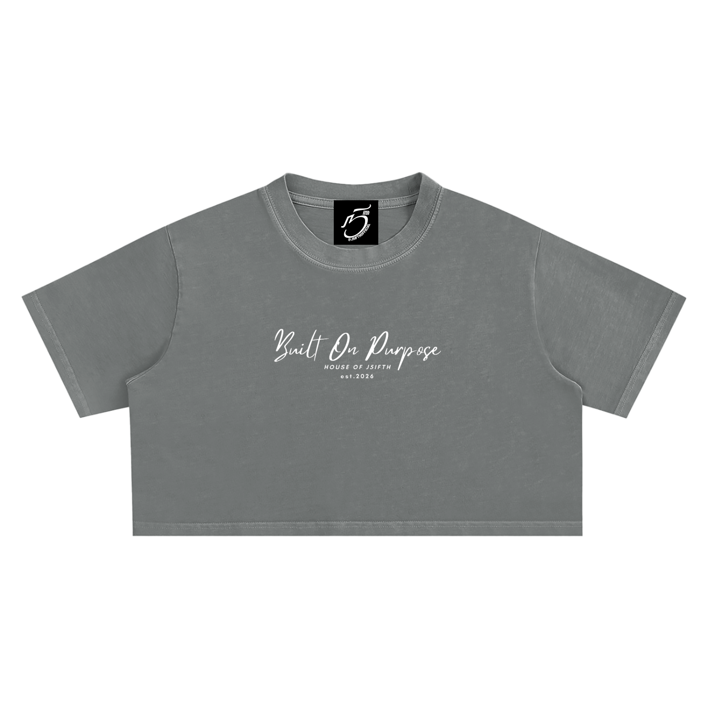 Purpose - Snow Washed Crop Top