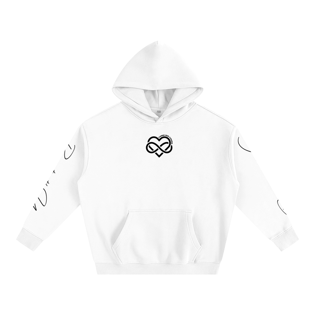 I LOVE YOU - Oversized Heart-Lyric Hoodie