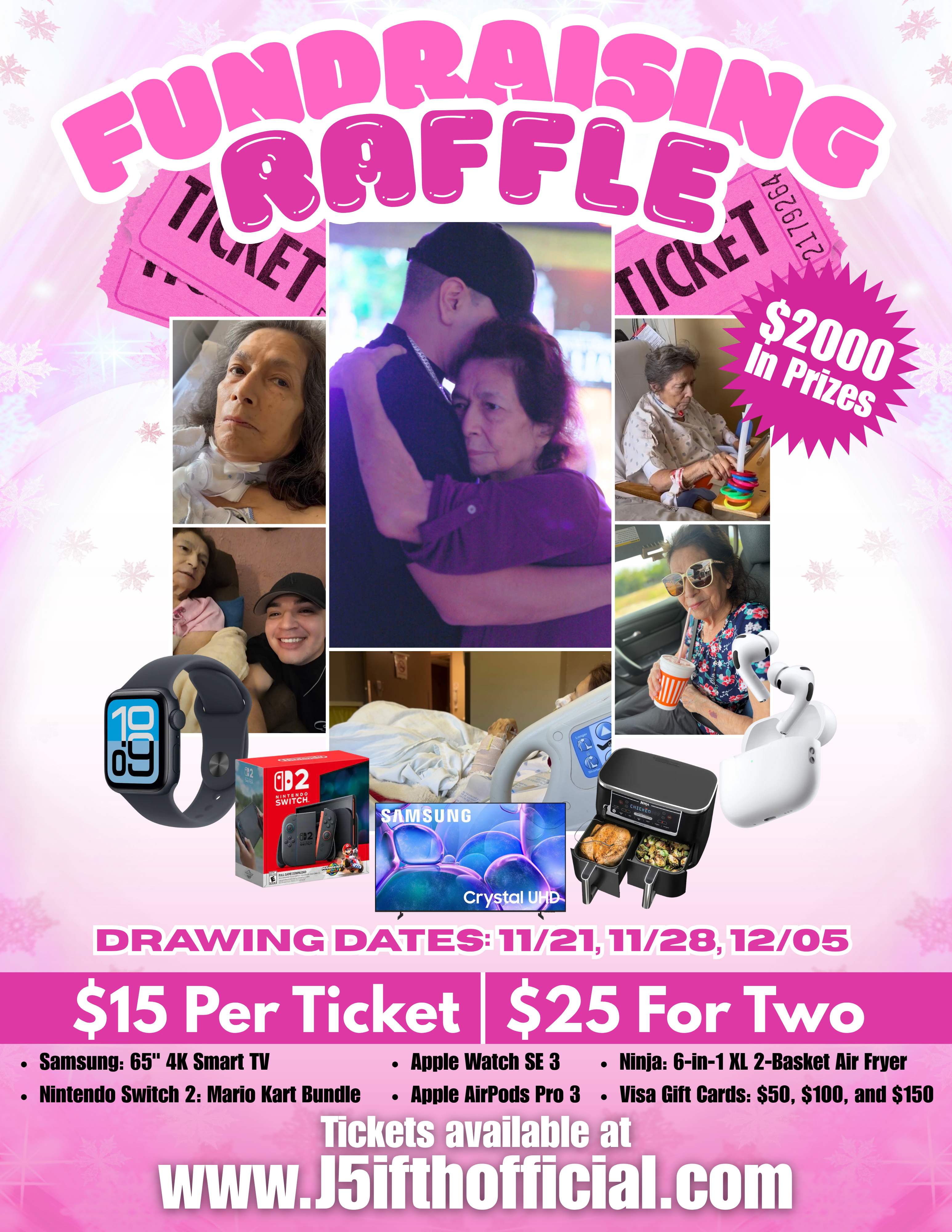 Fundraising Raffle For Grandma - One Ticket