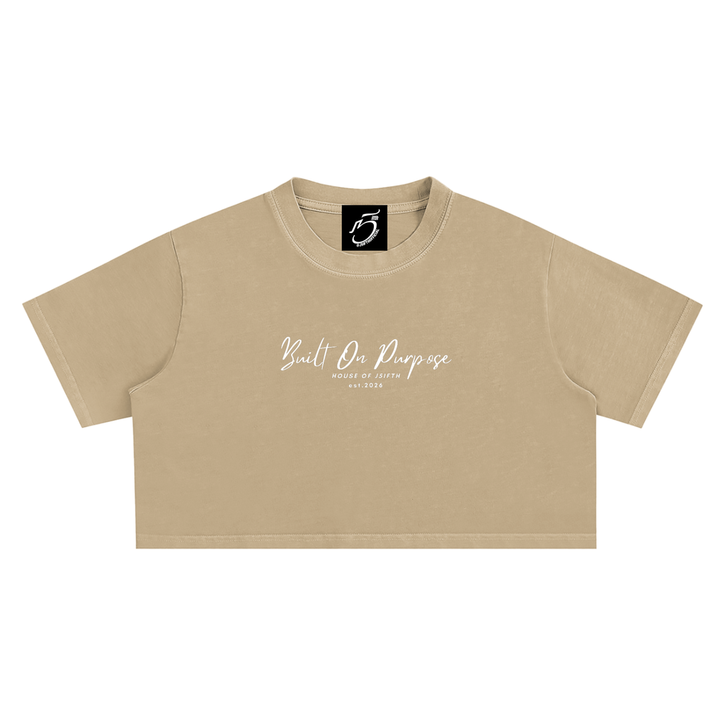 Purpose - Snow Washed Crop Top