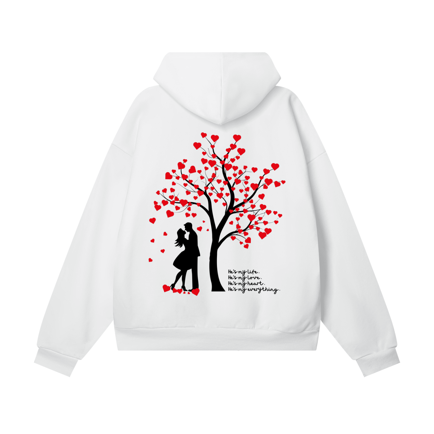 Forever Yours – Tree of Hearts Oversized Hoodie (For Her)