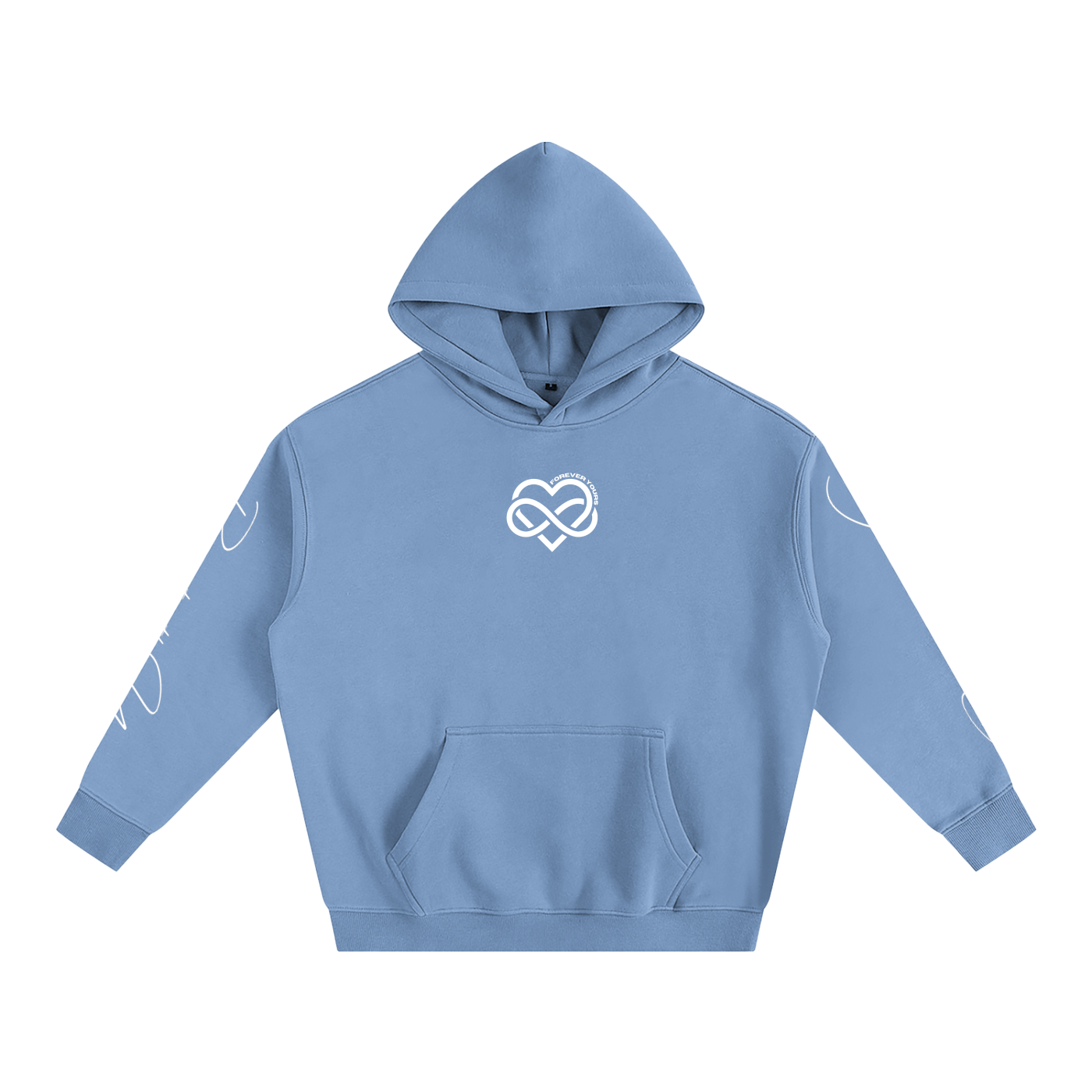 I LOVE YOU - Oversized Heart-Lyric Hoodie