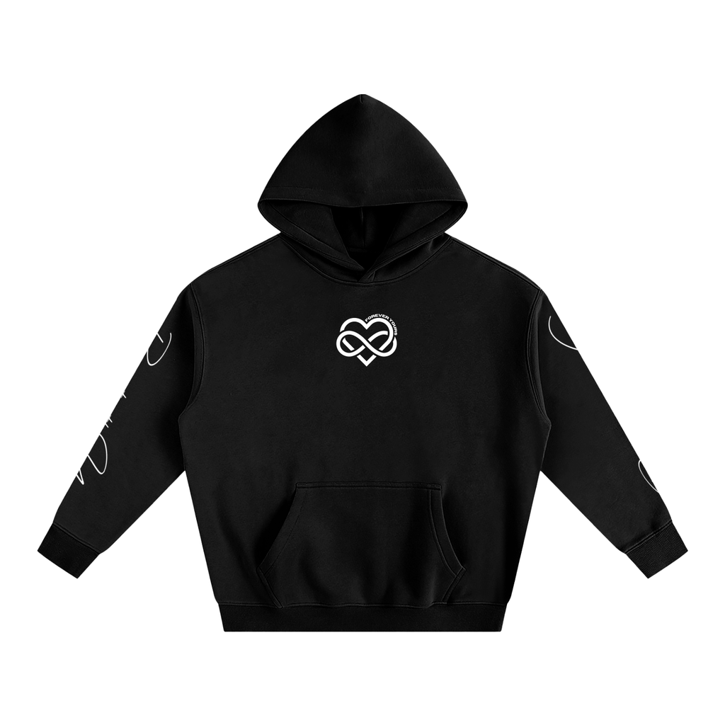 I LOVE YOU - Oversized Heart-Lyric Hoodie